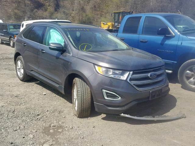 2FMPK4J88HBB24799 - 2017 FORD EDGE SEL CHARCOAL photo 1