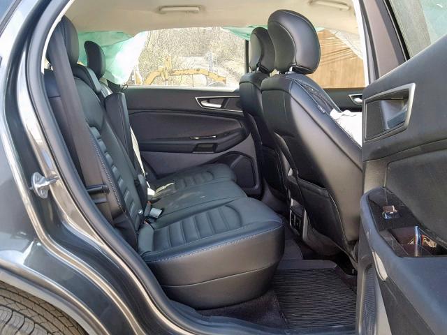 2FMPK4J88HBB24799 - 2017 FORD EDGE SEL CHARCOAL photo 6