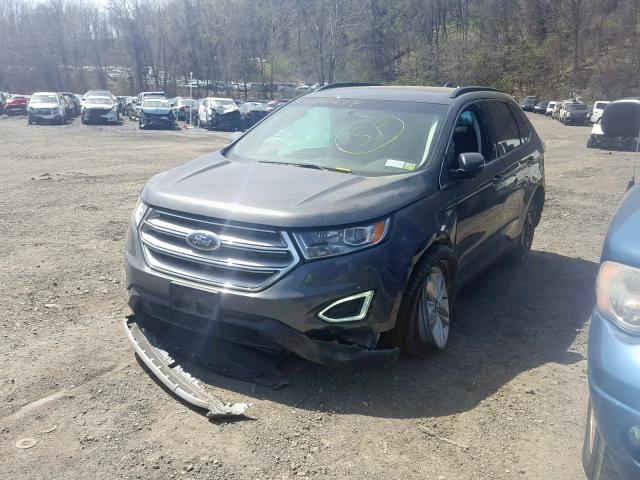 2FMPK4J88HBB24799 - 2017 FORD EDGE SEL CHARCOAL photo 9