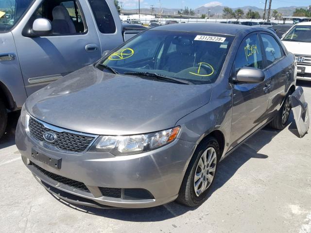 KNAFU4A29C5565003 - 2012 KIA FORTE EX GRAY photo 2