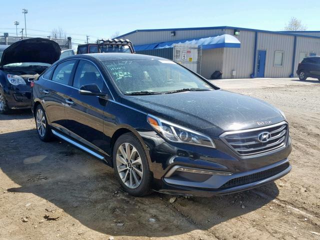 5NPE34AF2HH504197 - 2017 HYUNDAI SONATA SPO BLACK photo 1