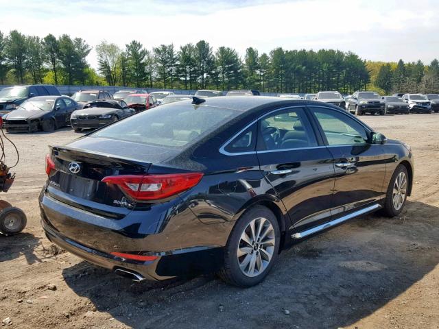 5NPE34AF2HH504197 - 2017 HYUNDAI SONATA SPO BLACK photo 4