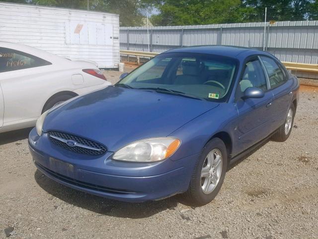 1FAFP56S8YG174158 - 2000 FORD TAURUS SEL BLUE photo 2