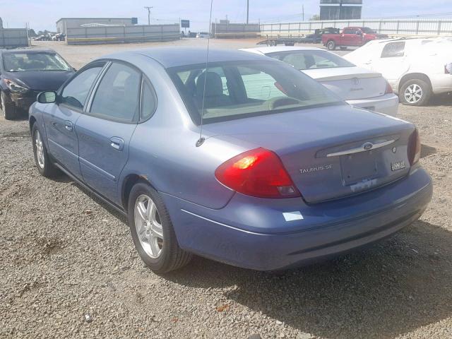 1FAFP56S8YG174158 - 2000 FORD TAURUS SEL BLUE photo 3