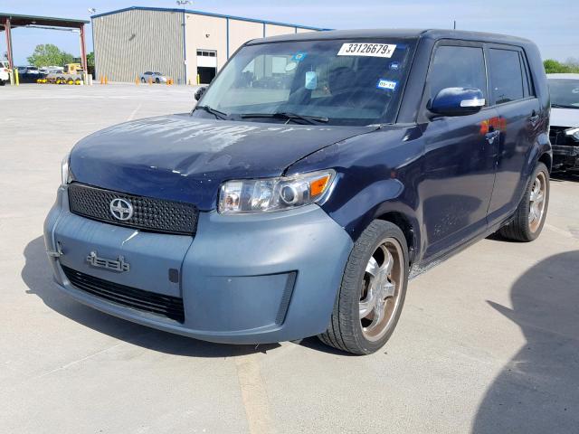 JTLKE50E781012157 - 2008 SCION XB BLUE photo 2