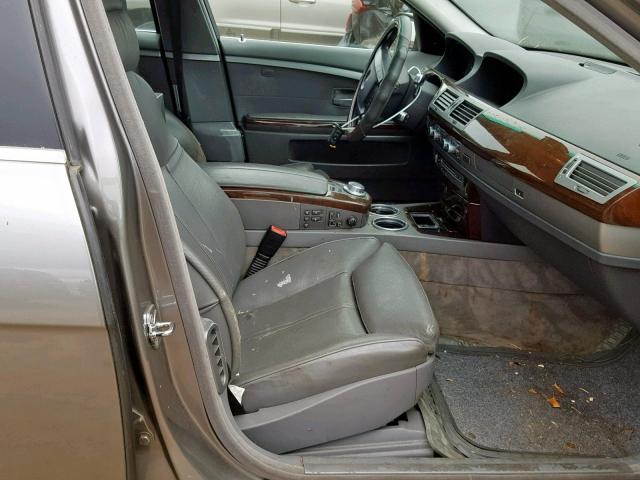 WBAHL83506DT01513 - 2006 BMW 750 I GRAY photo 5