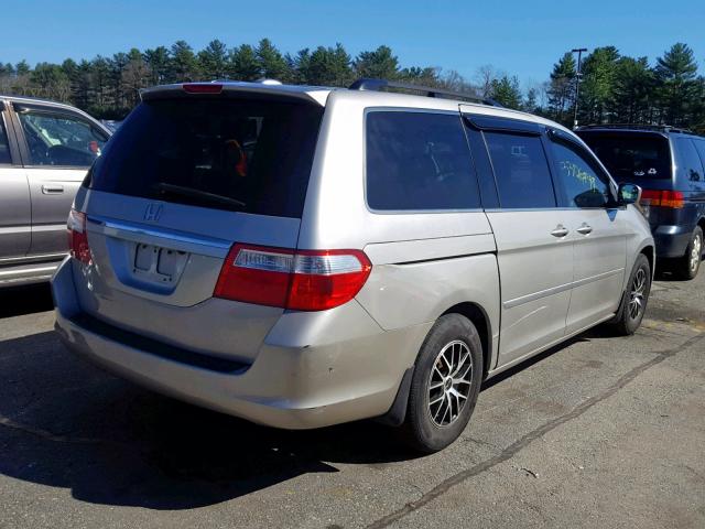 5FNRL38815B126631 - 2005 HONDA ODYSSEY TO SILVER photo 4