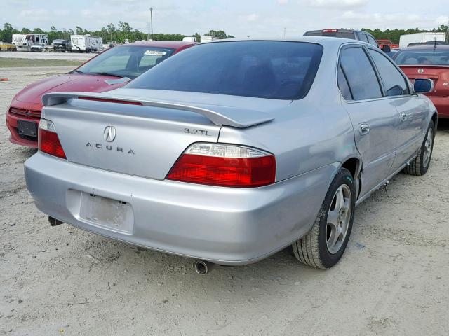 19UUA56632A042295 - 2002 ACURA 3.2TL SILVER photo 4