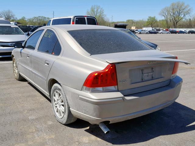 YV1RS612052476954 - 2005 VOLVO S60 TAN photo 3