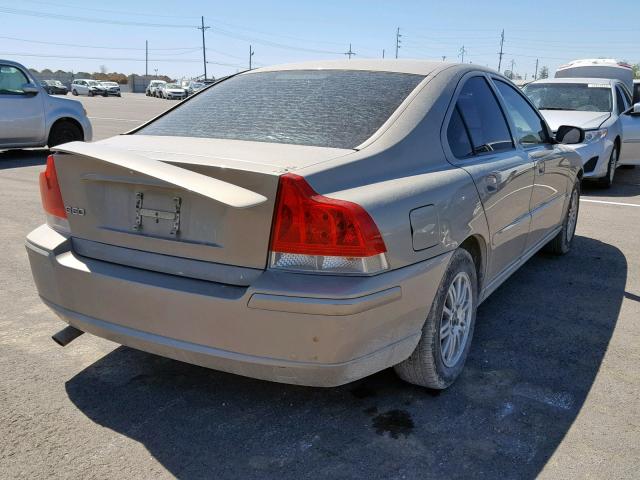 YV1RS612052476954 - 2005 VOLVO S60 TAN photo 4