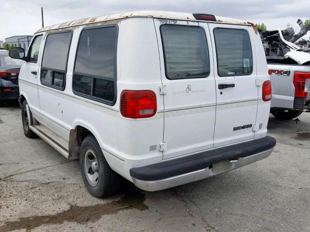 2B6HB11X6YK145914 - 2000 DODGE RAM VAN B1 WHITE photo 3