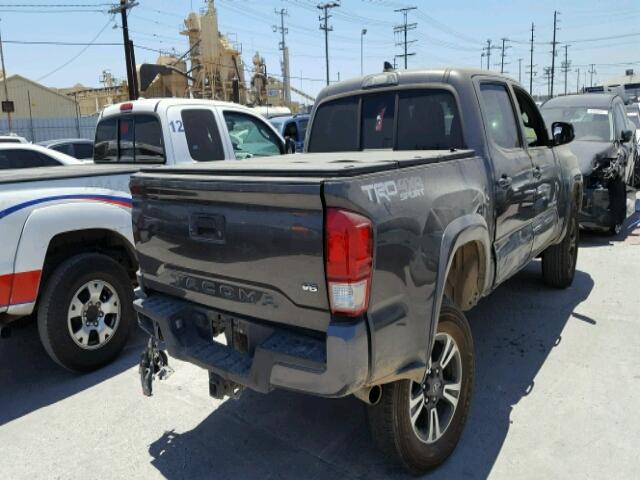 3TMCZ5AN7GM017024 - 2016 TOYOTA TACOMA DCS GRAY photo 4