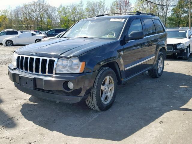 1J4HR58225C653912 - 2005 JEEP GRAND CHER BLACK photo 2