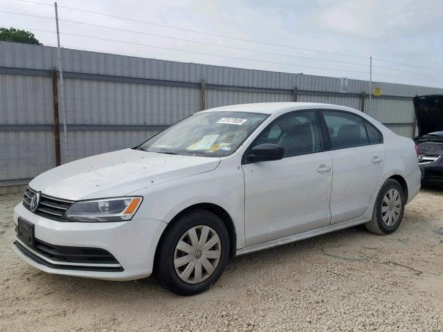 3VW1K7AJ9FM292863 - 2015 VOLKSWAGEN JETTA BASE WHITE photo 2