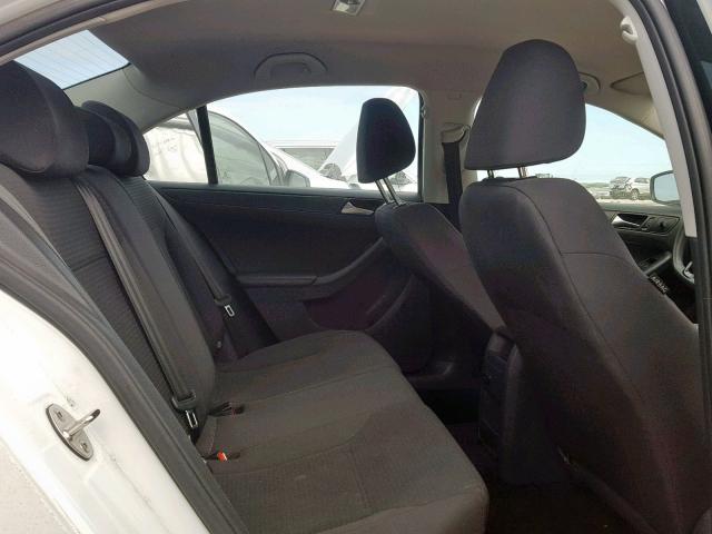 3VW1K7AJ9FM292863 - 2015 VOLKSWAGEN JETTA BASE WHITE photo 6