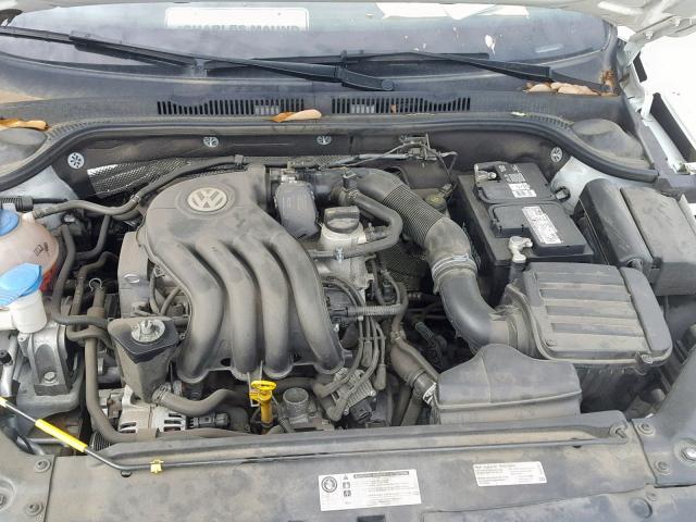 3VW1K7AJ9FM292863 - 2015 VOLKSWAGEN JETTA BASE WHITE photo 7