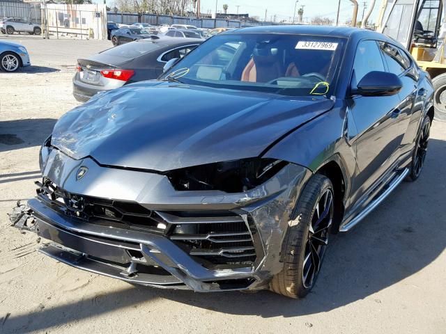 ZPBUA1ZL3KLA00862 - 2019 LAMBORGHINI URUS GRAY photo 2