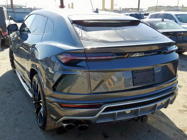 ZPBUA1ZL3KLA00862 - 2019 LAMBORGHINI URUS GRAY photo 3