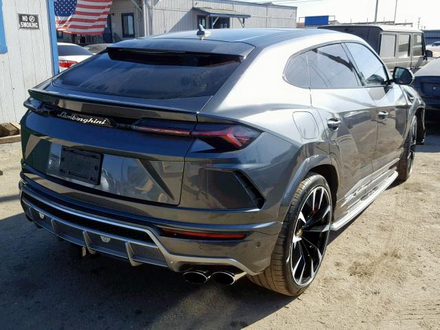 ZPBUA1ZL3KLA00862 - 2019 LAMBORGHINI URUS GRAY photo 4