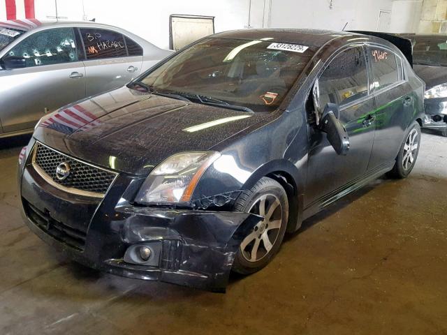 3N1AB6AP6CL775913 - 2012 NISSAN SENTRA 2.0 BLACK photo 2