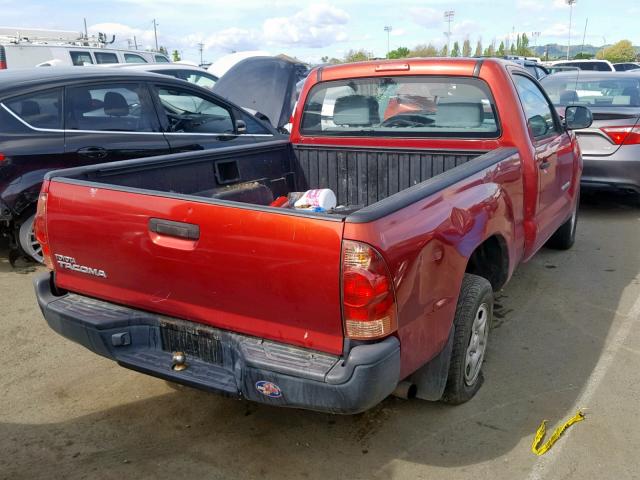 5TENX22N67Z386567 - 2007 TOYOTA TACOMA WHITE photo 4