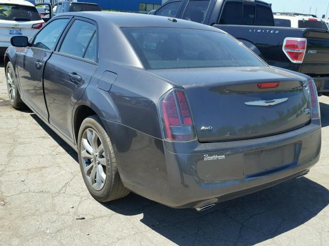 2C3CCAGG1EH384780 - 2014 CHRYSLER 300 S GRAY photo 3