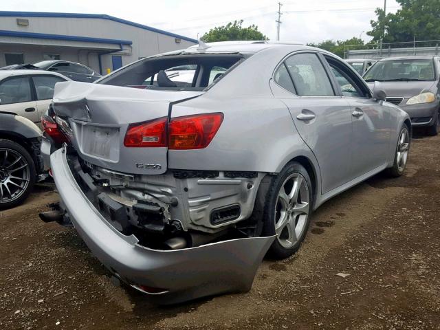 JTHBK262072026313 - 2007 LEXUS IS 250 SILVER photo 4