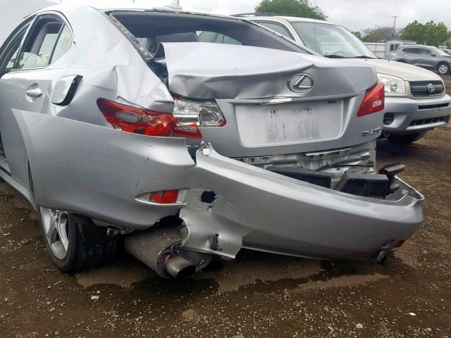 JTHBK262072026313 - 2007 LEXUS IS 250 SILVER photo 9