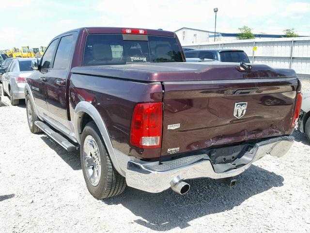 1C6RD6NTXCS174059 - 2012 DODGE RAM 1500 L PURPLE photo 3