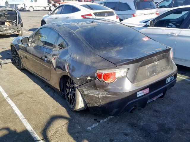 JF1ZNAA19D2733864 - 2013 TOYOTA SCION FR-S GRAY photo 3