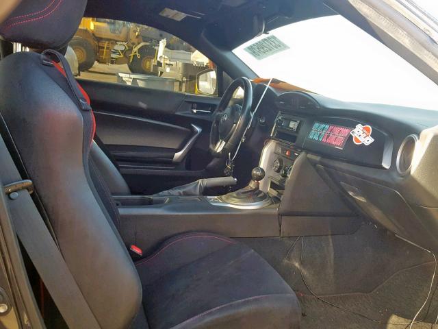 JF1ZNAA19D2733864 - 2013 TOYOTA SCION FR-S GRAY photo 5