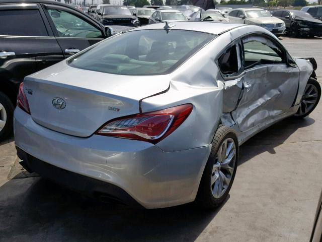 KMHHT6KD7DU094918 - 2013 HYUNDAI GENESIS CO SILVER photo 4