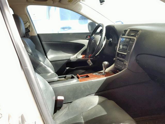 JTHBK262872048611 - 2007 LEXUS IS 250 GRAY photo 5