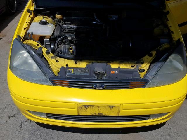 3FAFP31Z83R183291 - 2003 FORD FOCUS ZX3 YELLOW photo 7