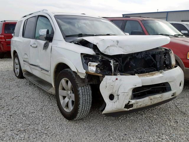 5N1BA0ND0AN608201 - 2010 NISSAN ARMADA SE WHITE photo 1