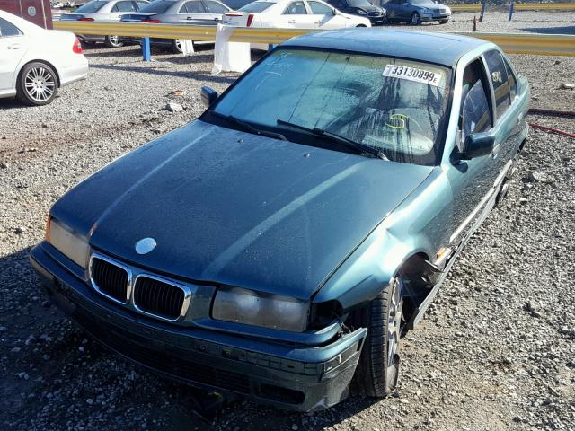 WBACD4323WAV64148 - 1998 BMW 328 I AUTO GREEN photo 2