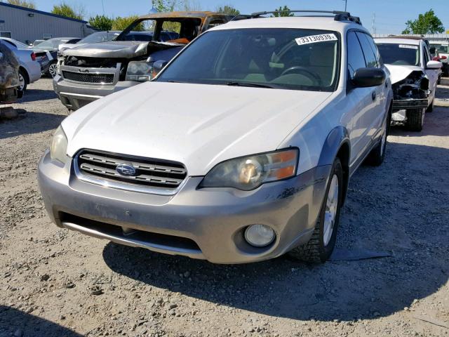 4S4BP61C757335220 - 2005 SUBARU LEGACY OUT WHITE photo 2