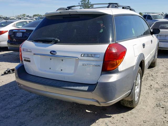 4S4BP61C757335220 - 2005 SUBARU LEGACY OUT WHITE photo 4