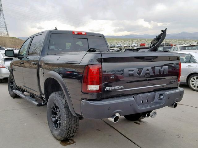 1C6RR7YT1JS129611 - 2018 RAM 1500 REBEL BLACK photo 3