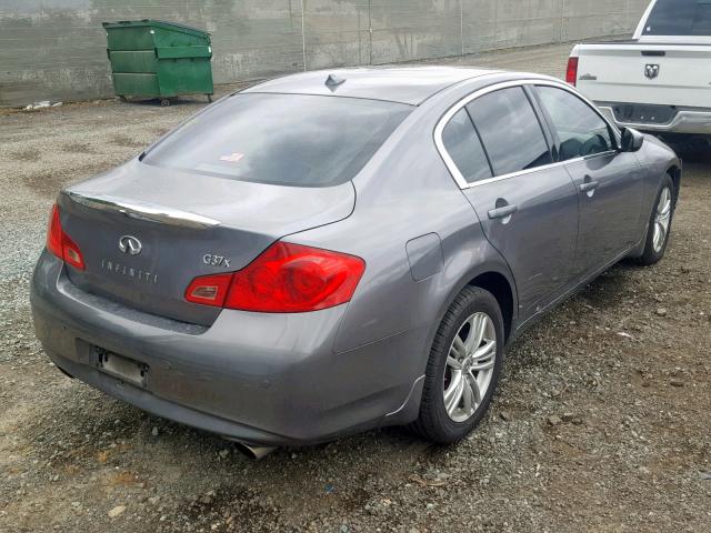 JN1CV6AR0AM451747 - 2010 INFINITI G37 GRAY photo 4