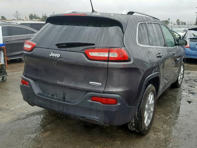 1C4PJLCB8HW573361 - 2017 JEEP CHEROKEE L GRAY photo 4