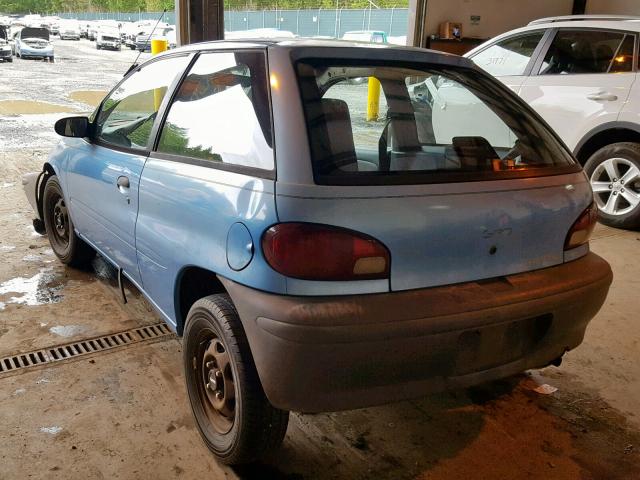 2C1MR2266S6730233 - 1995 GEO METRO BASE BLUE photo 3