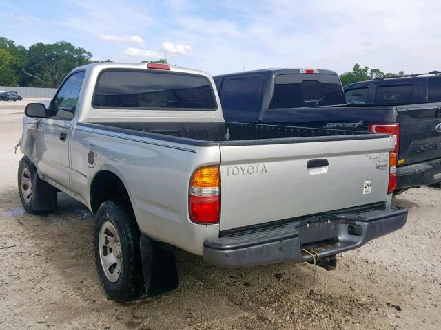 5TENM92N73Z197745 - 2003 TOYOTA TACOMA PRE SILVER photo 3