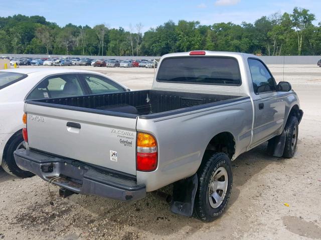 5TENM92N73Z197745 - 2003 TOYOTA TACOMA PRE SILVER photo 4