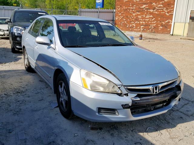 JHMCN36497C000872 - 2007 HONDA ACCORD HYB SILVER photo 1