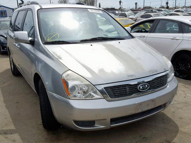 KNDMG4C79C6453158 - 2012 KIA SEDONA LX SILVER photo 1