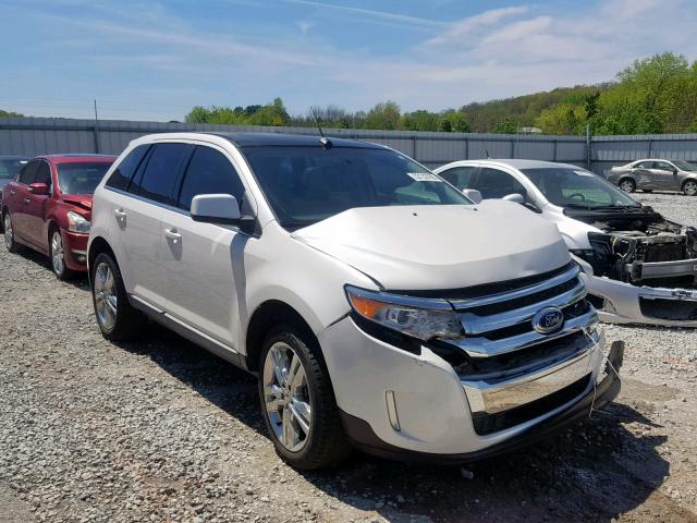 2FMDK3KC5BBA18317 - 2011 FORD EDGE LIMIT WHITE photo 1