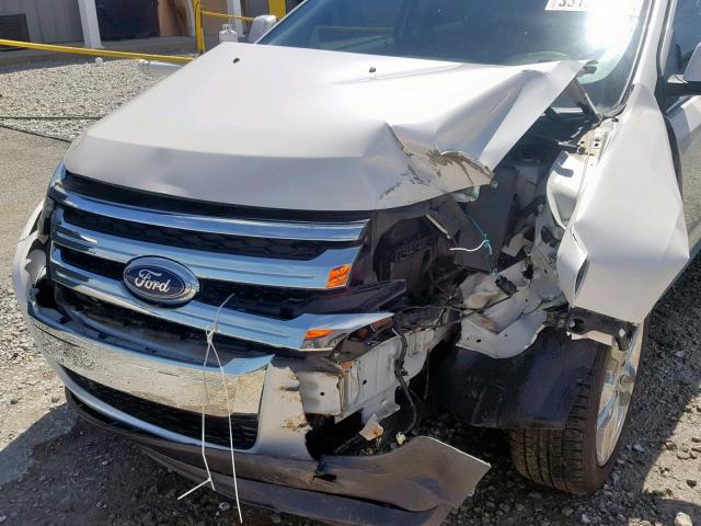 2FMDK3KC5BBA18317 - 2011 FORD EDGE LIMIT WHITE photo 9