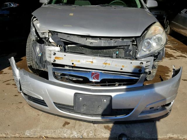 1G8ZV57707F132654 - 2007 SATURN AURA XR SILVER photo 9