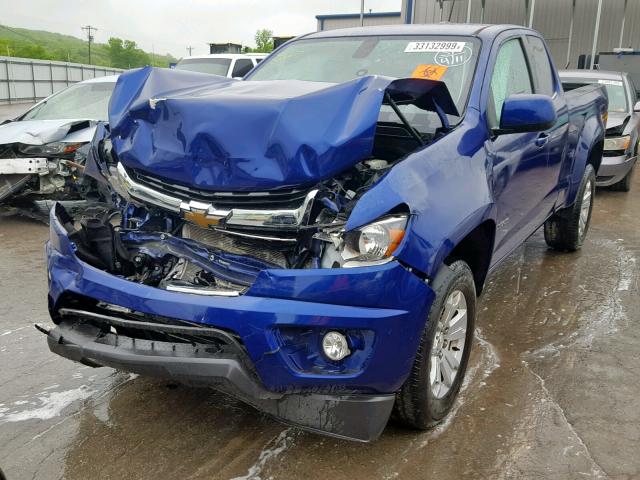 1GCHSBEA2F1270490 - 2015 CHEVROLET COLORADO L BLUE photo 2